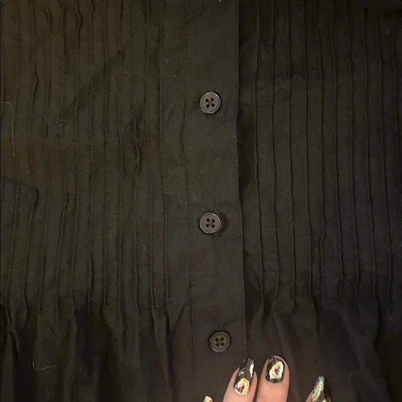 Batsheva OOAK iris blouse sample black medium - Picture 4 of 6